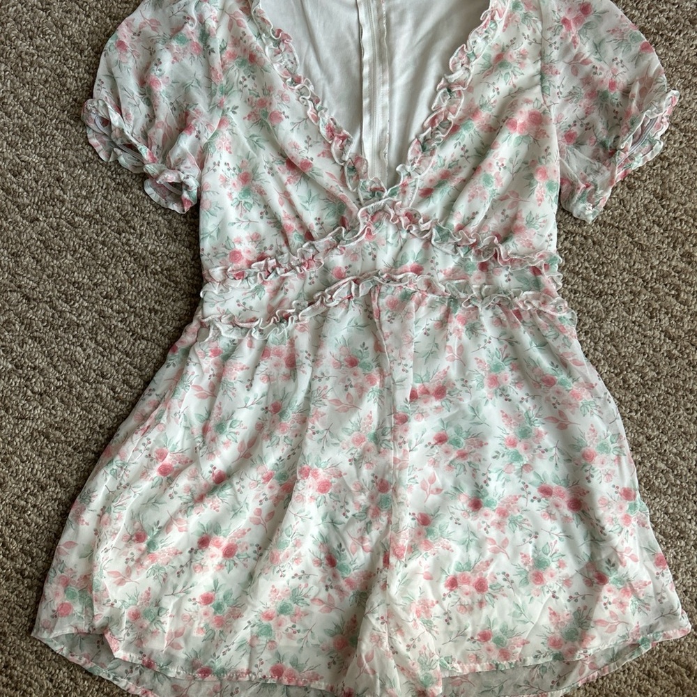 Trixxi Pastel Floral Dress